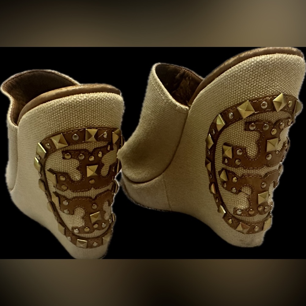 Tory Burch wedge slip on shoes, great condition